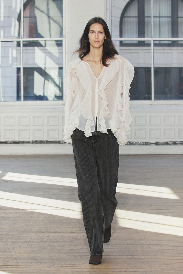 BLUSA COM BABADOS ZW COLLECTION
