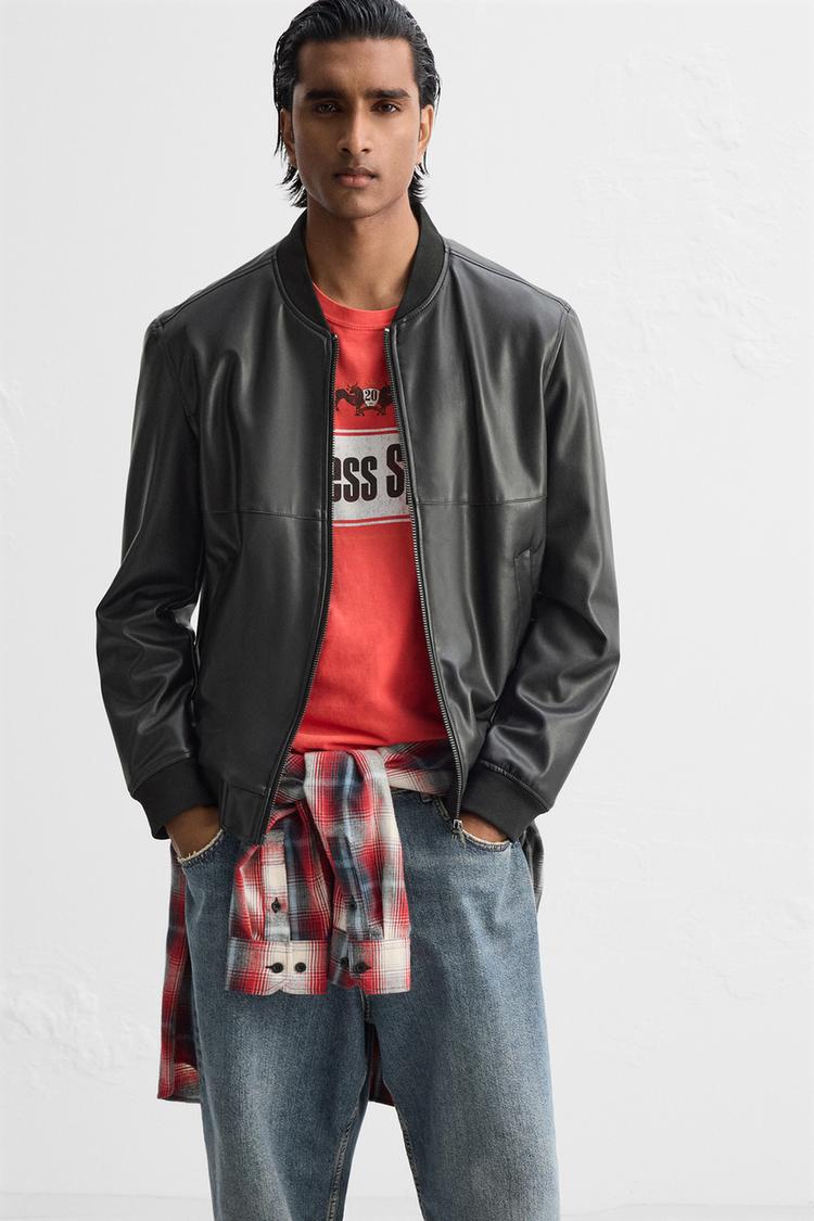 JAQUETA BOMBER DE POLIURETANO