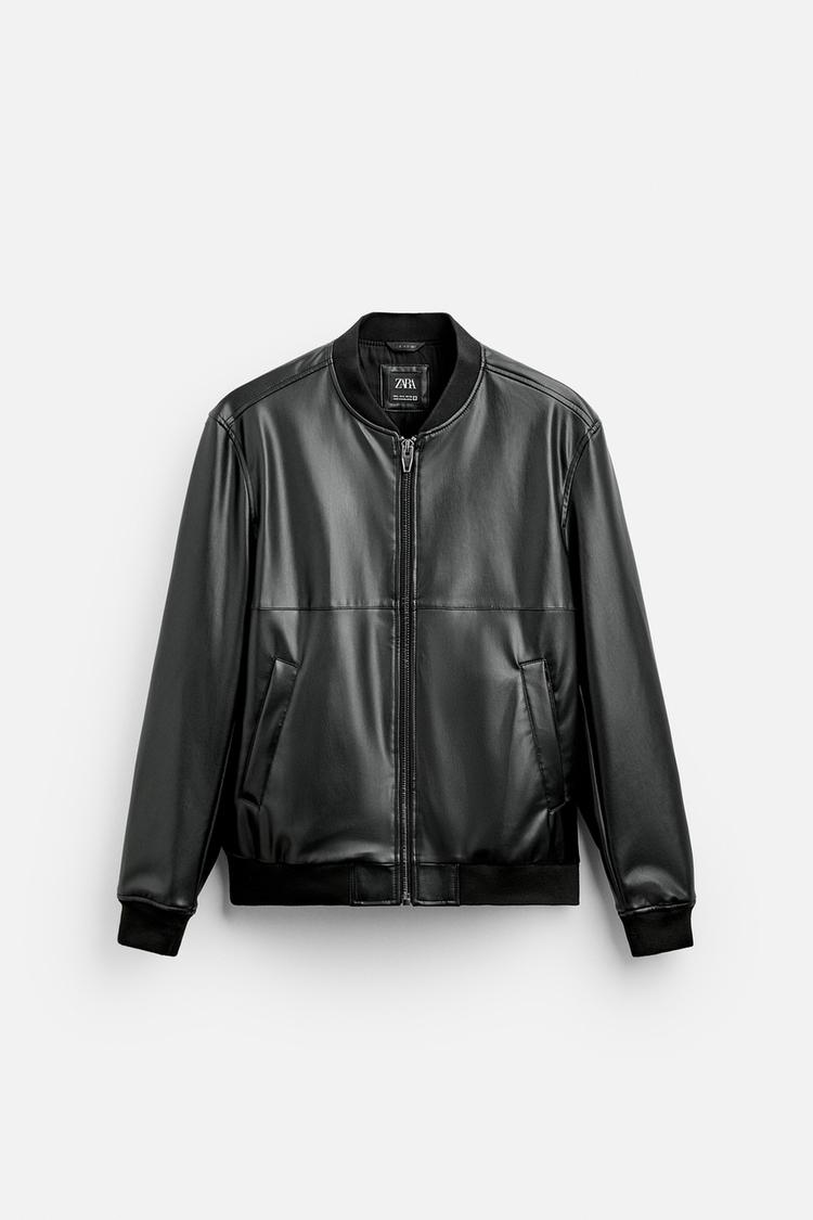 JAQUETA BOMBER DE POLIURETANO