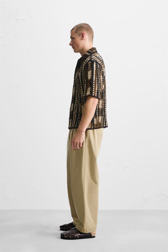CAMISA DE CROCHÊ GEOMÉTRICO