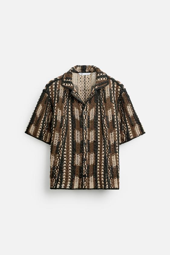CAMISA DE CROCHÊ GEOMÉTRICO