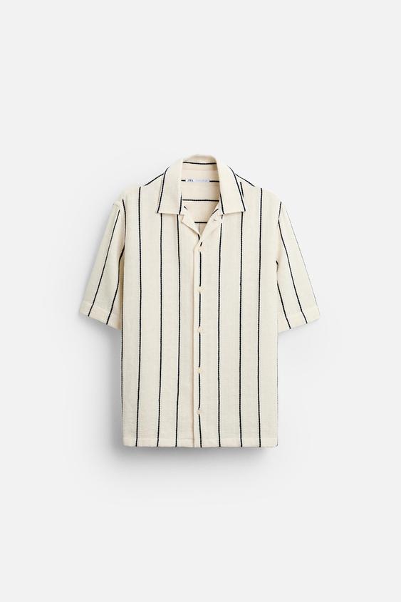 CAMISA COM TEXTURA LISTRADA