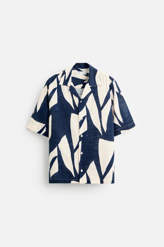 CAMISA COM ESTAMPA ABSTRACTA