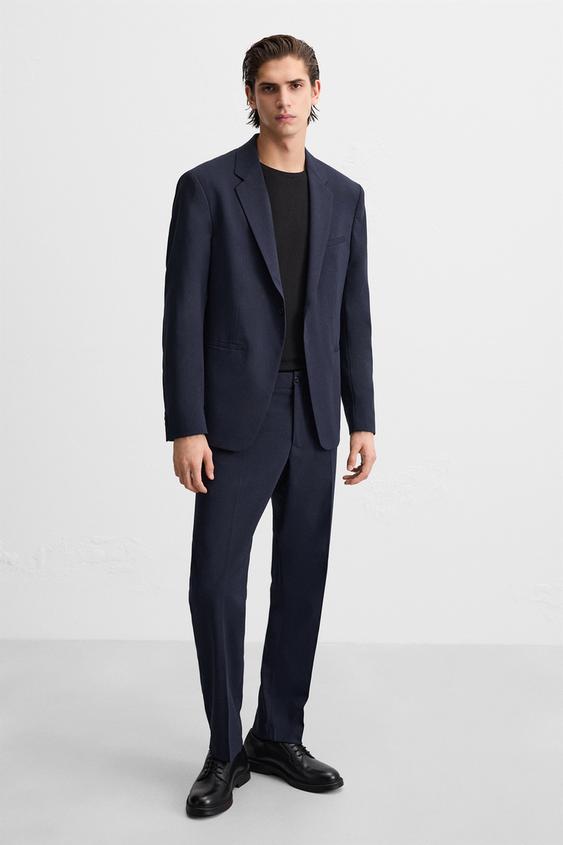 CALÇA DE TERNO COM TEXTURA