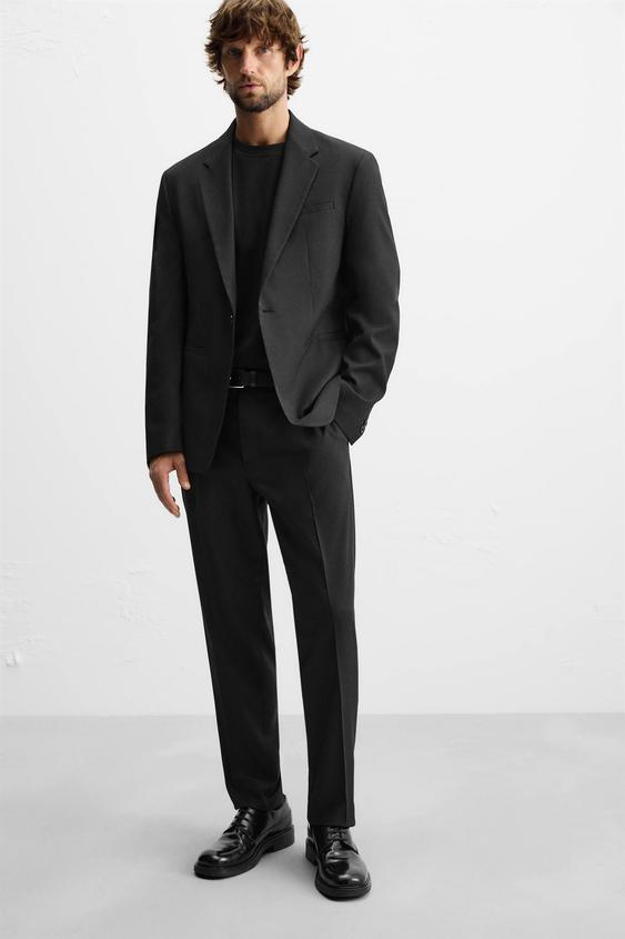 CALÇA DE TERNO COM TEXTURA