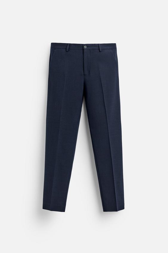 CALÇA DE TERNO COM TEXTURA
