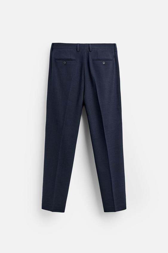 CALÇA DE TERNO COM TEXTURA