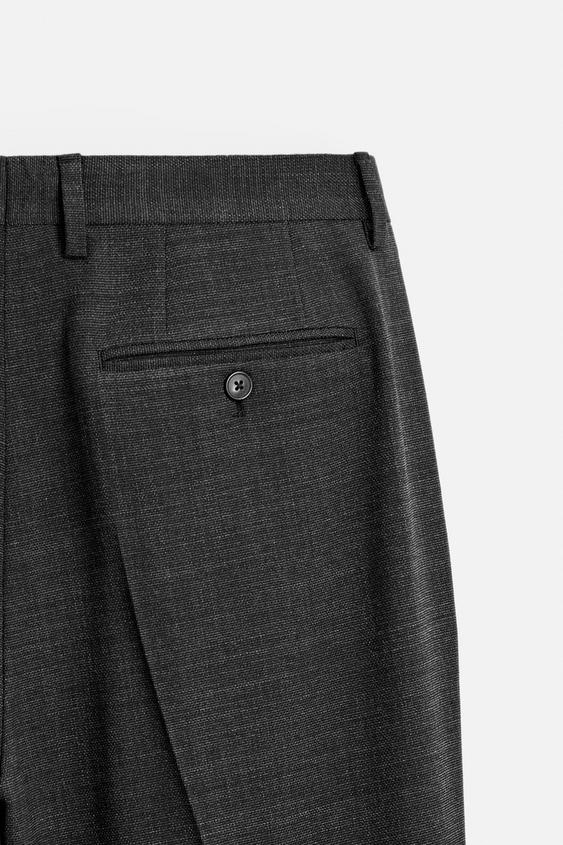 CALÇA DE TERNO COM TEXTURA