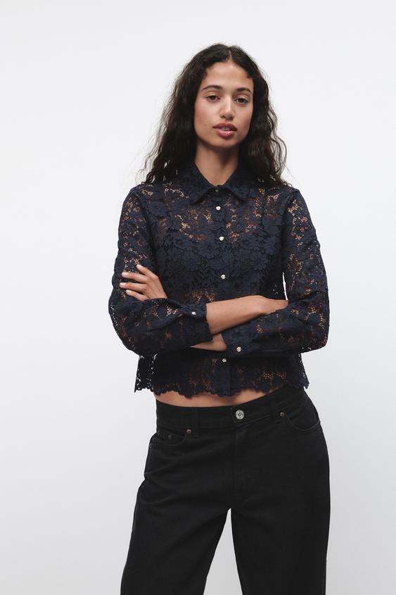 CAMISA COM RENDA