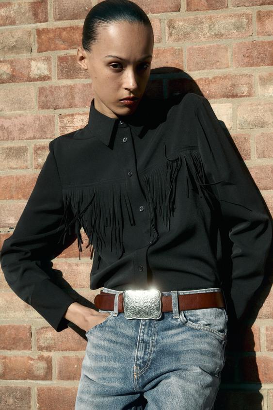 CAMISA COM FRANJAS ZW COLLECTION
