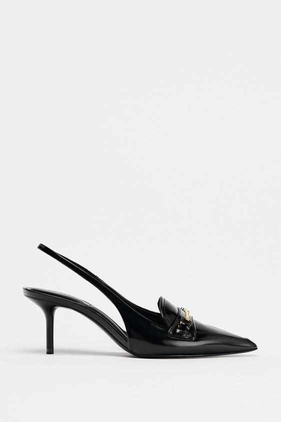 SAPATO MULE COM FIVELA