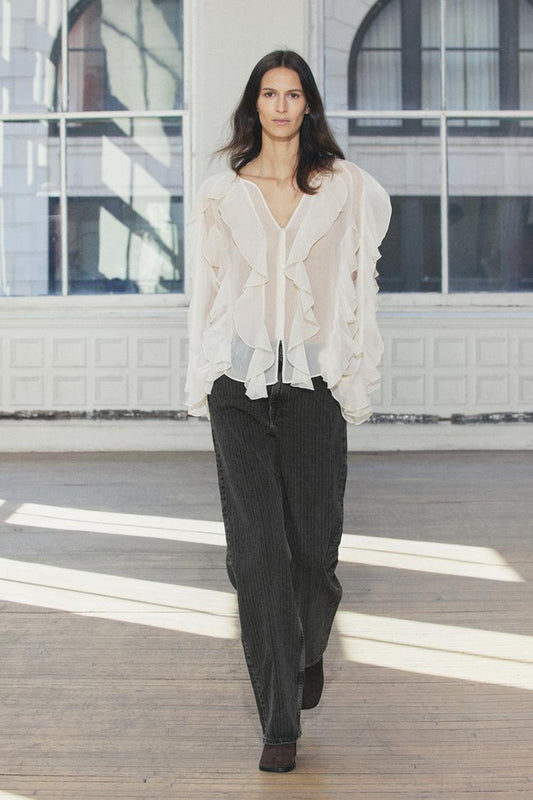 BLUSA COM BABADOS ZW COLLECTION