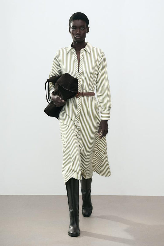 VESTIDO CAMISA COM CINTO