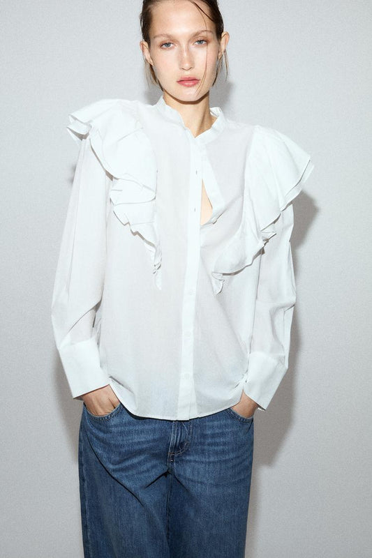 BLUSA COM BABADOS ZW COLLECTION