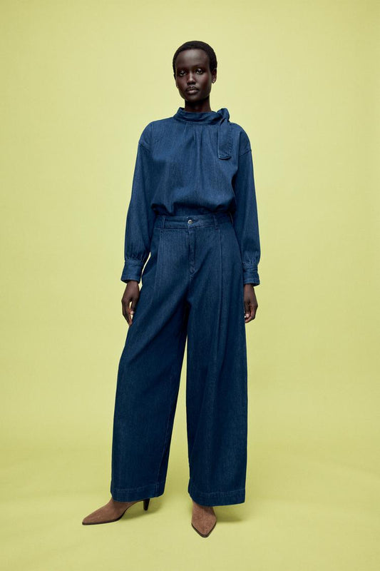 CAMISA Z1975 DENIM COM LAÇO