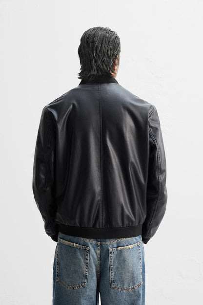 JAQUETA BOMBER DE POLIURETANO