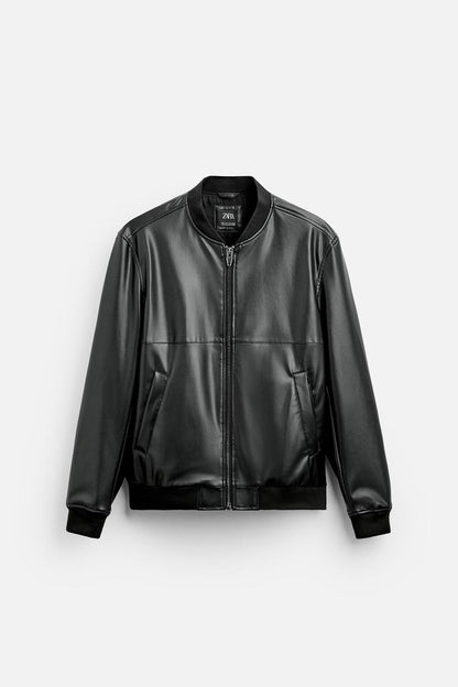 JAQUETA BOMBER DE POLIURETANO