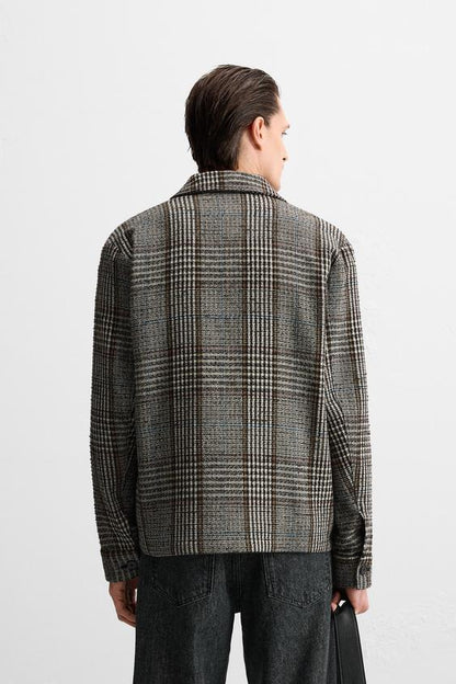 CAMISA AMPLA COM ESTRUTURA XADREZ