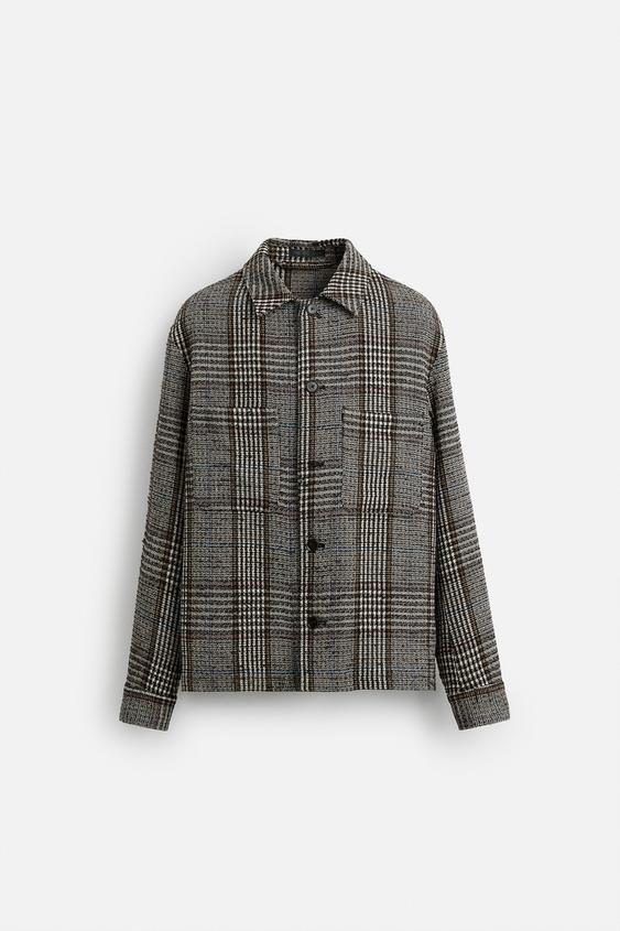 CAMISA AMPLA COM ESTRUTURA XADREZ