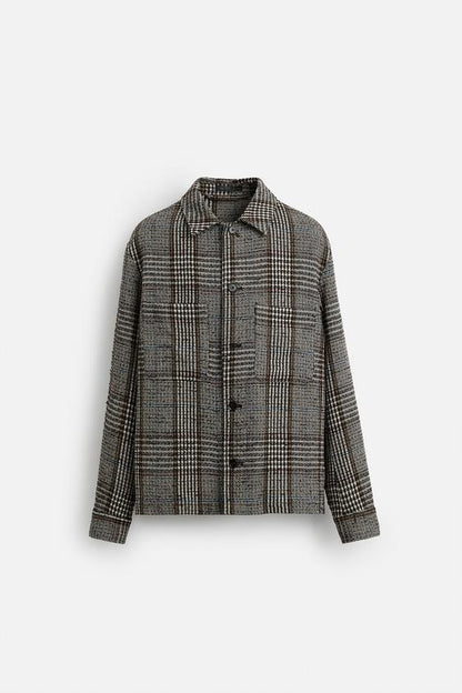 CAMISA AMPLA COM ESTRUTURA XADREZ