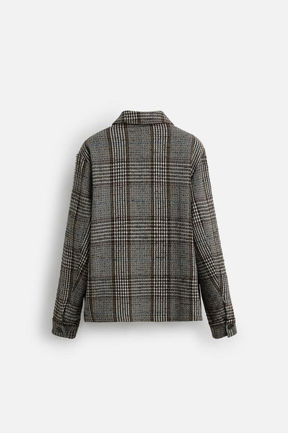 CAMISA AMPLA COM ESTRUTURA XADREZ