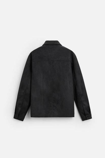 CAMISA LARGA COM EFEITO CAMURÇA