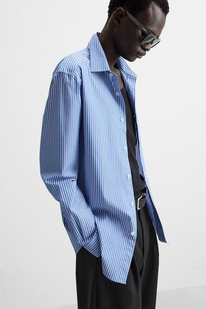 CAMISA COM TEXTURA LISTRADA
