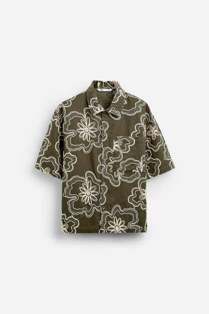 CAMISA COM ESTAMPA FLORAL