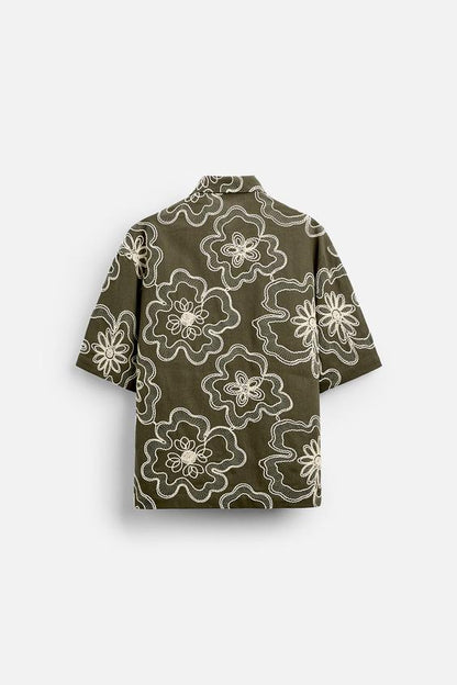 CAMISA COM ESTAMPA FLORAL