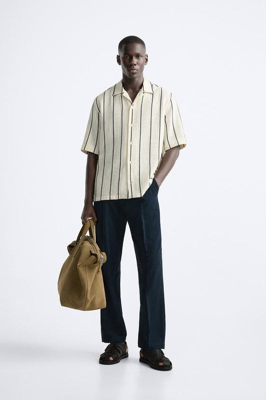 CAMISA COM TEXTURA LISTRADA