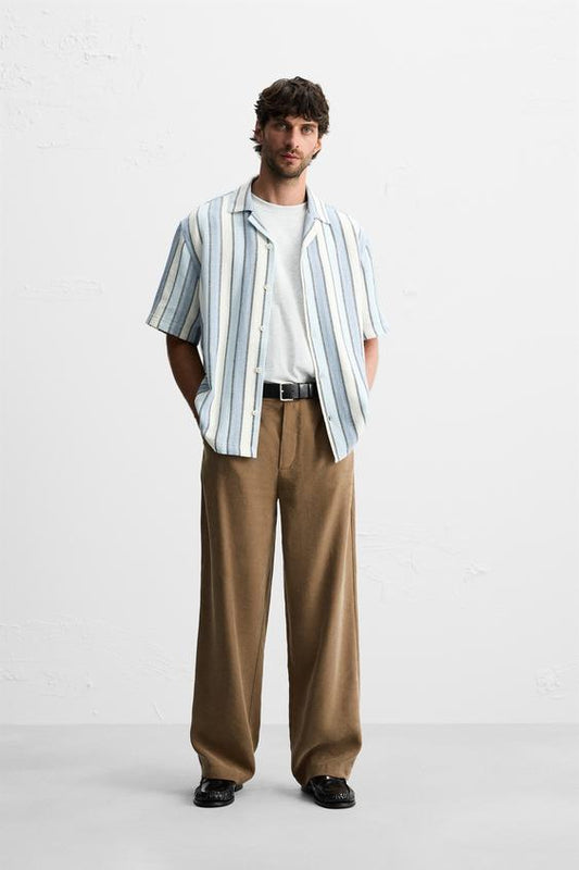 CAMISA COM TEXTURA LISTRADA