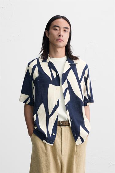 CAMISA COM ESTAMPA ABSTRACTA