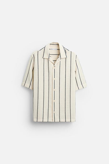CAMISA COM TEXTURA LISTRADA