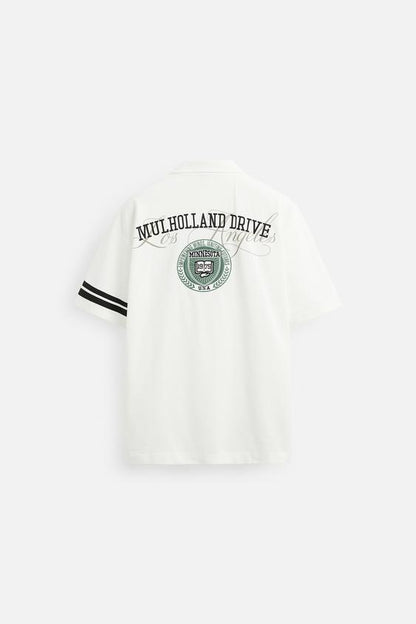 CAMISA COM REMENDO COMBINADO