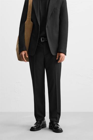 CALÇA DE TERNO COM TEXTURA