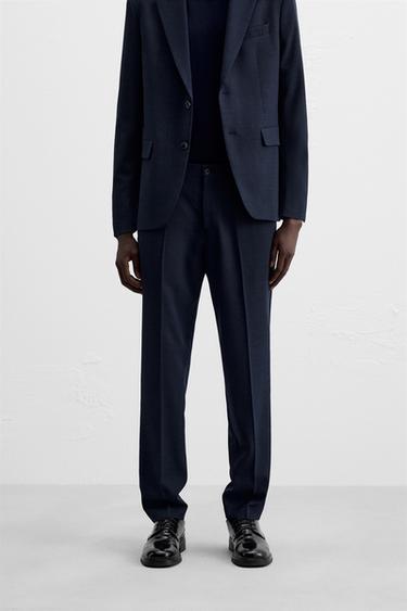 CALÇA DE TERNO COM TEXTURA