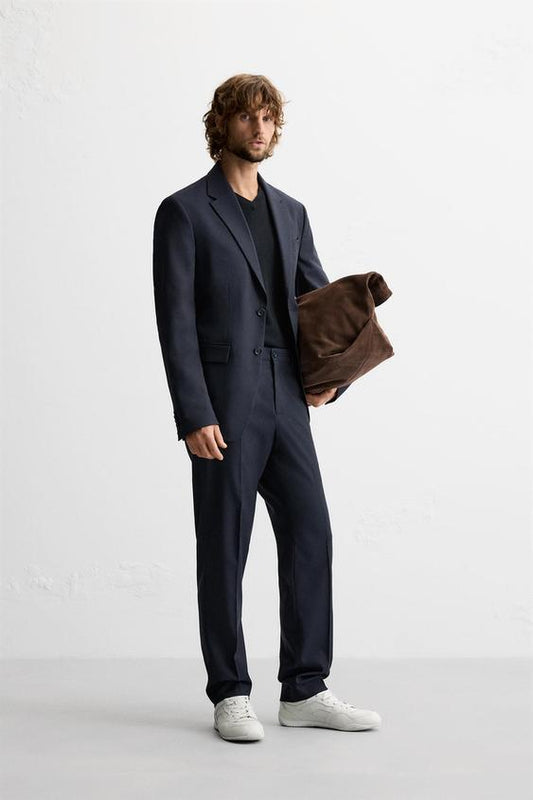 CALÇA DE TERNO COM TEXTURA
