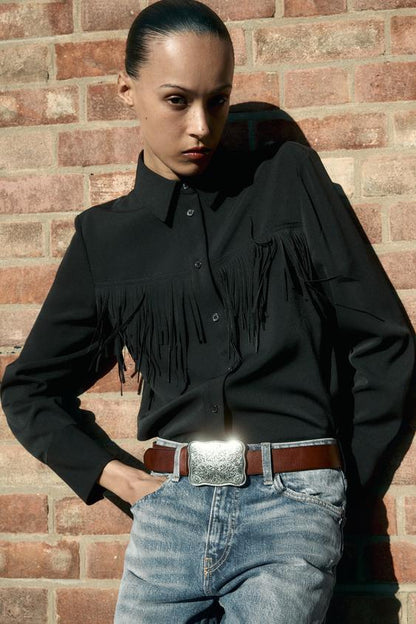 CAMISA COM FRANJAS ZW COLLECTION