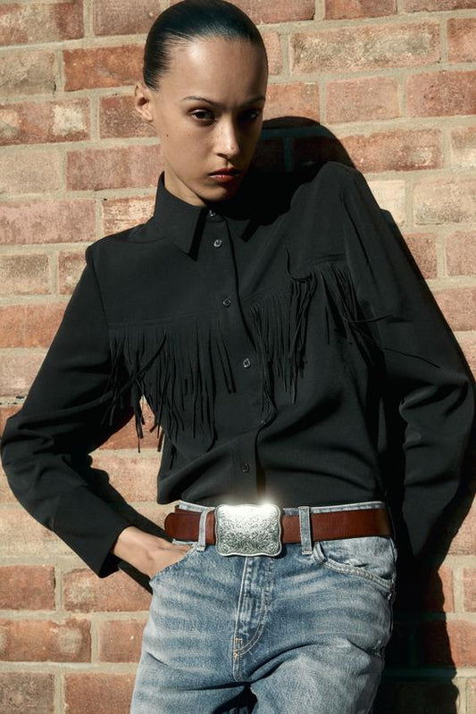 CAMISA COM FRANJAS ZW COLLECTION