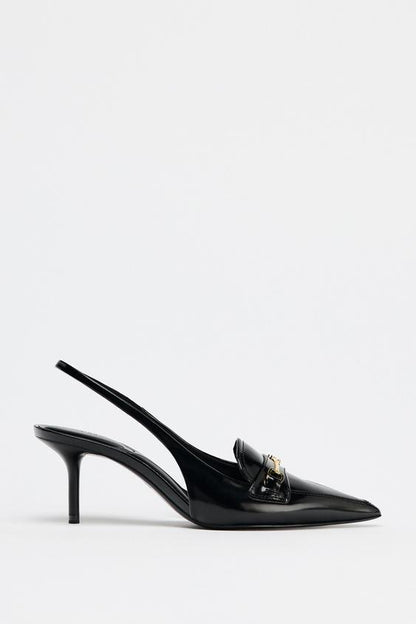 SAPATO MULE COM FIVELA
