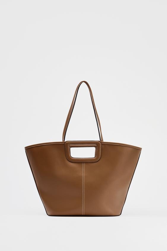 MAXI BOLSA TOTE BAG COM PESPONTO